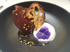 红酒煮梨配海盐焦糖奶油-K·Kitchen KK牛扒厨房(江南西店)