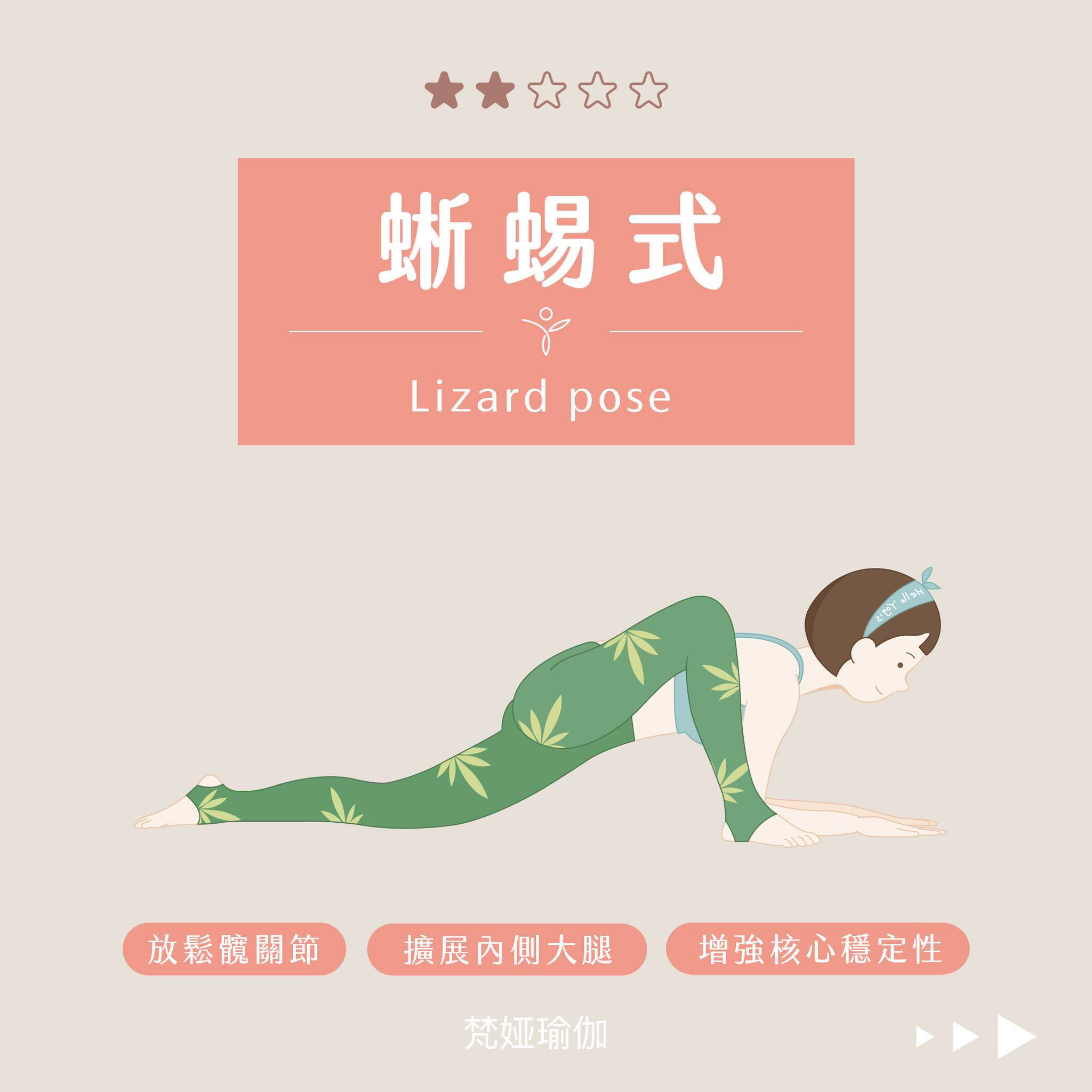 瑜伽体式之蜥蜴式的作用和步骤