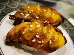 芝士三文鱼皮寿司-万岁寿司(万国店)