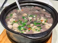 蘑菇肉丝鹅血汤-金典银峰老鹅馆·昆山菜(亭林公园店)