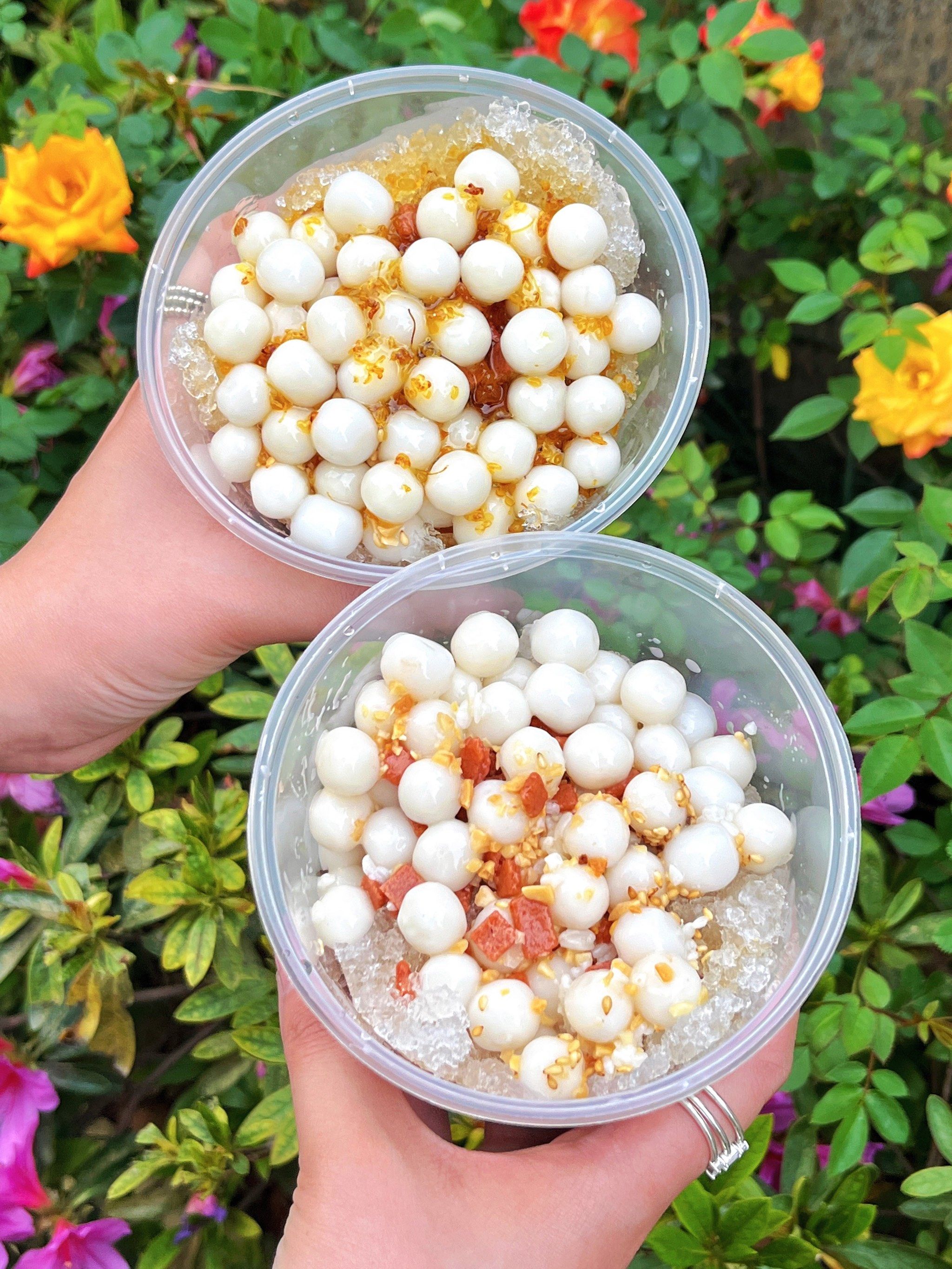 n桂花酱好香77酒酿77小圆子真的好吃!
.