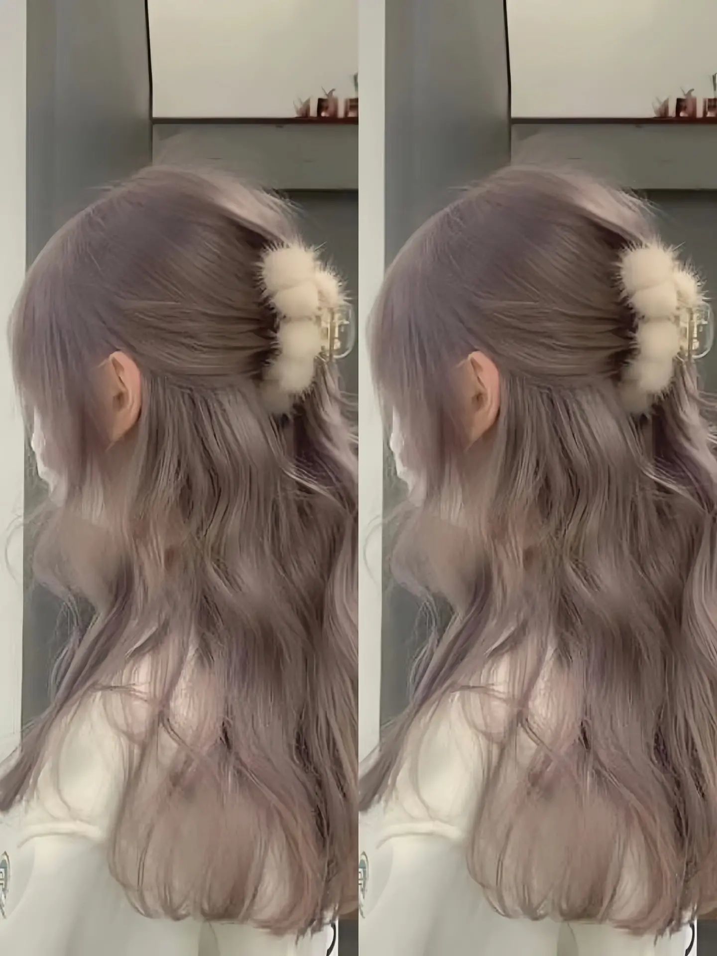 韩范儿十足的梦幻发色有点女团带混血的感
