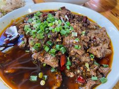 水煮牛肉片-九九牛肉馆(南山路店)