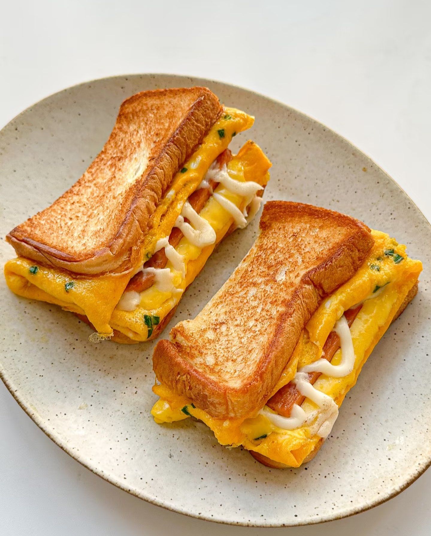 十分钟快手早餐‼️芝士蛋包三明治 做法简单✅