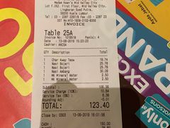 账单-Madam Kwan's(Mid Valley Megamall)