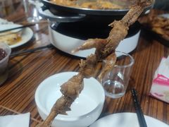 炸鹌鹑-老红桥炸灌肠牛肚锅烧烤(定福庄店)