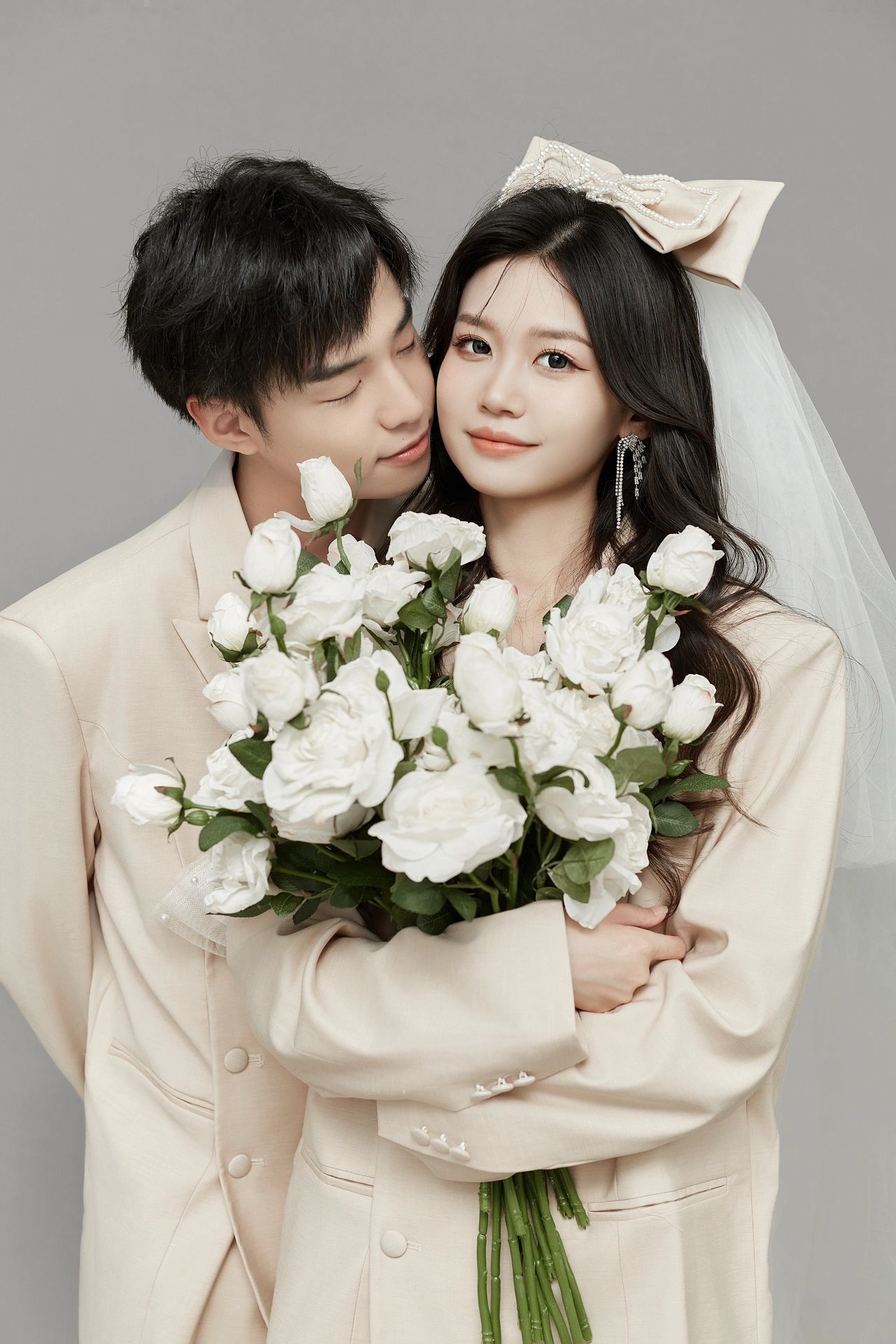 高级感爆棚的情侣西装婚纱照!