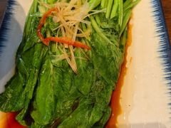 白灼菜心-靖远尕六美味羊羔肉