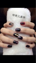 这是一款很帅气的指甲呢-甲壳儿美甲美睫