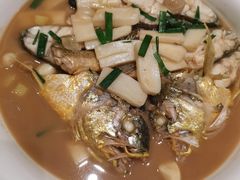舟山大黄鱼烧年糕-老吉堂上海本帮菜(望京万象汇店)