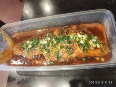 煎烧黄河大鲤鱼-老雒阳面馆·水席(定鼎门店)