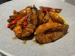 野蒜油爆虾-靓蛙馆