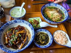 现炒鳝丝拌面-孙盛兴奥灶面馆·蟹黄面·三虾面(山塘街总店)