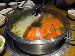 酸汤鸳鸯锅底-阿婉贵州苗家酸汤鱼(梅林店)