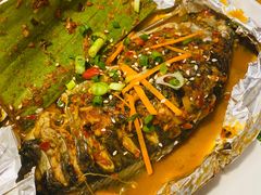 芭蕉叶包烧烤鱼-大富贵烧烤公司(双廊店)