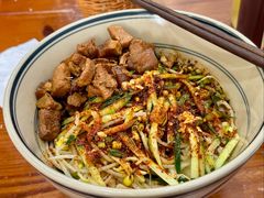 油泼面加臊子肉-西安手工软面(浦东南路店)