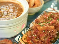 爆油猪皮炸五花肉-浩海火燒雲傣家菜(芮欧百货店)