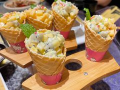 甜筒牛油果沙拉-锦上中式酒馆(南内环店)