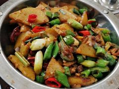 干锅土豆片-老信阳菜馆(天通苑店)
