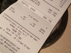 账单-Burger & Lobster(Dean Street)