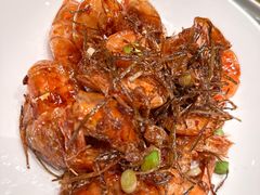野山蒜油爆虾-老平安农家菜(平安店)