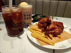 奥尔良烤鸡配薯条-卡朋西餐(乐峰广场店)