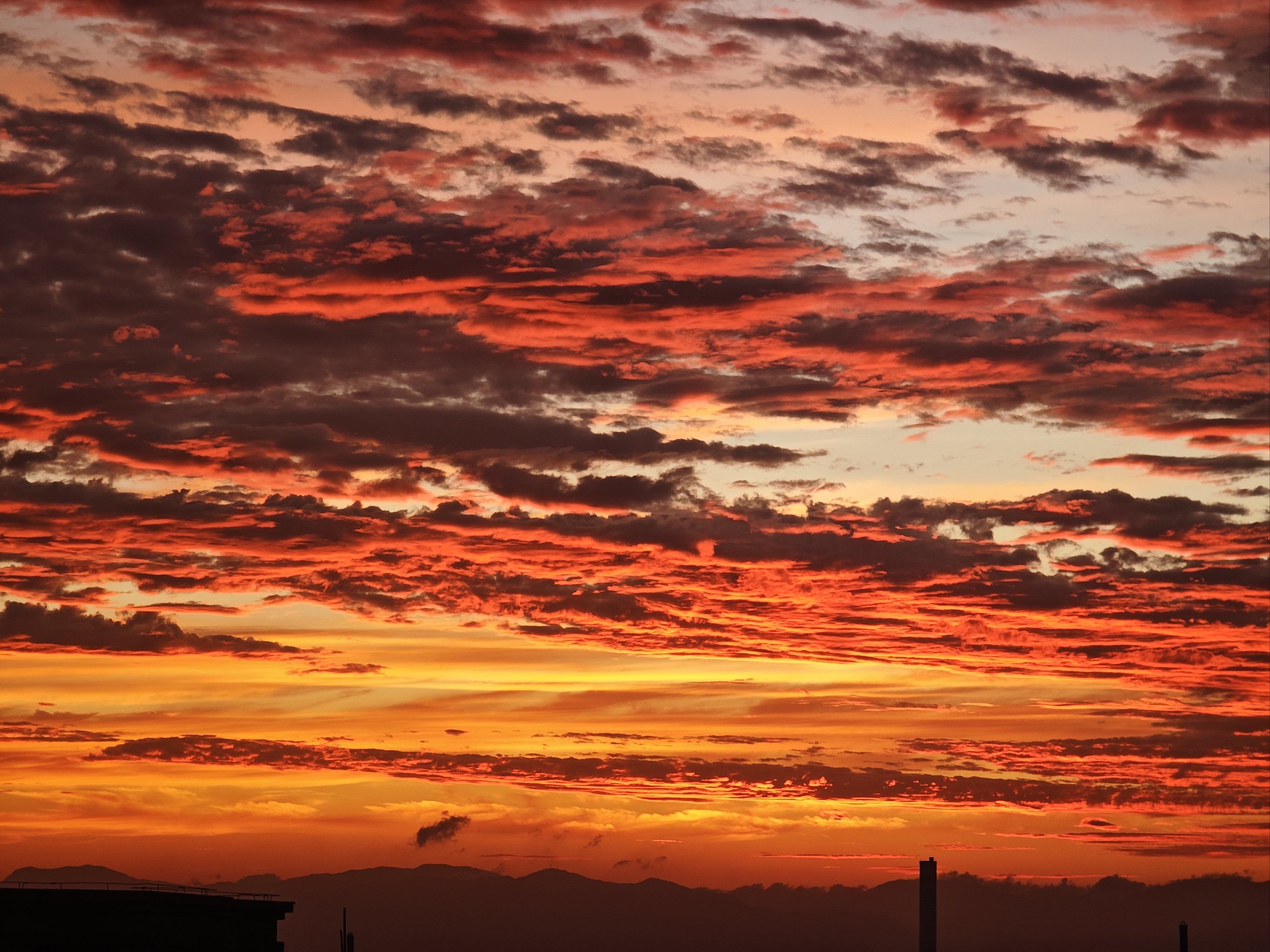 日落的渐变美景