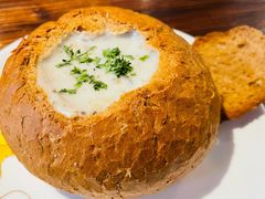 奶油蘑菇面包汤-么么咖啡(燕郊店)