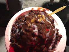 巧克力红豆炼乳-梁子刨冰王&梁小糖(王顶堤店)