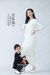 -时光纪亲子全家福照相馆(静安店母女写真父母纪念照)