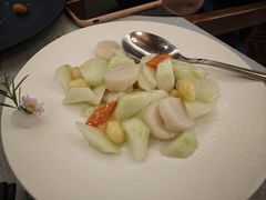 滑炒银杏澳带片-马勒别墅·中餐厅