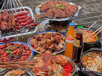 老夜市摊的麻酱涮菜太绝了