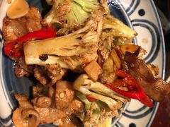 腊肉炒花菜-湖滨28中餐厅·西湖宴·杭州君悦酒店
