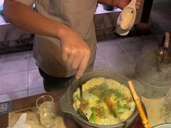 野韭菜石烹蛋-佬麻雀·新湘菜(珠海金发购物中心店)