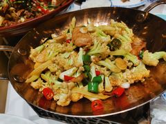 干锅花菜-大张烙馍村·美食地标(泉山店)