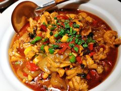 青椒紫苏焖牛蛙-火宫殿·湘菜小吃·商务宴请·生日聚会(东塘店)