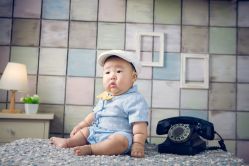 -海岸风光儿童摄影