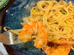 芝士蘑菇鲜虾意大利面-BE BRIGHT KITCHEN(正佳广场店)
