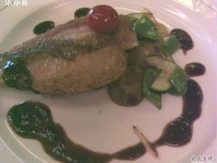 主菜：海鲈鱼-北京建国饭店杰斯汀法餐厅