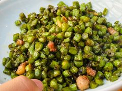 榄菜肉沫炒四季豆-一轩饺子馆(丽都店)