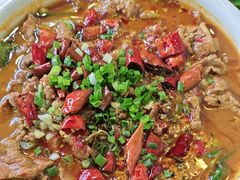 水煮牛肉片-清真马二姐牛菜馆(昆明一分店)