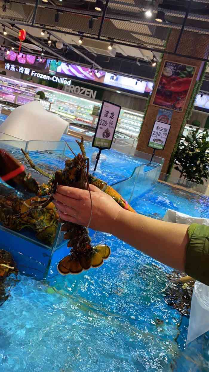 宝燕海货工场·蒸汽海鲜加工(苏州工业园区店)-"一楼超市挑选海鲜,坐