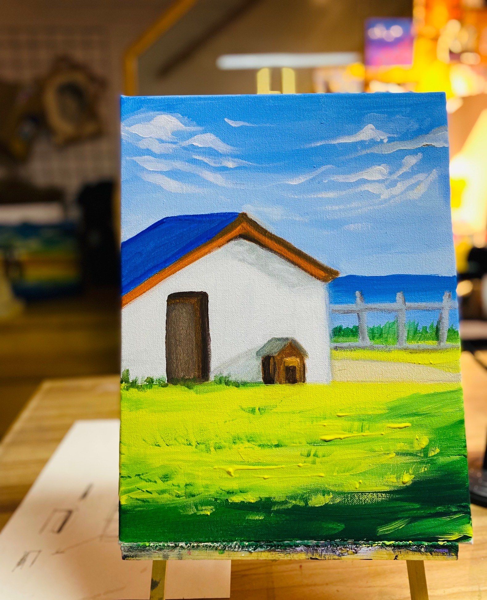 成人零基础油画风景教学