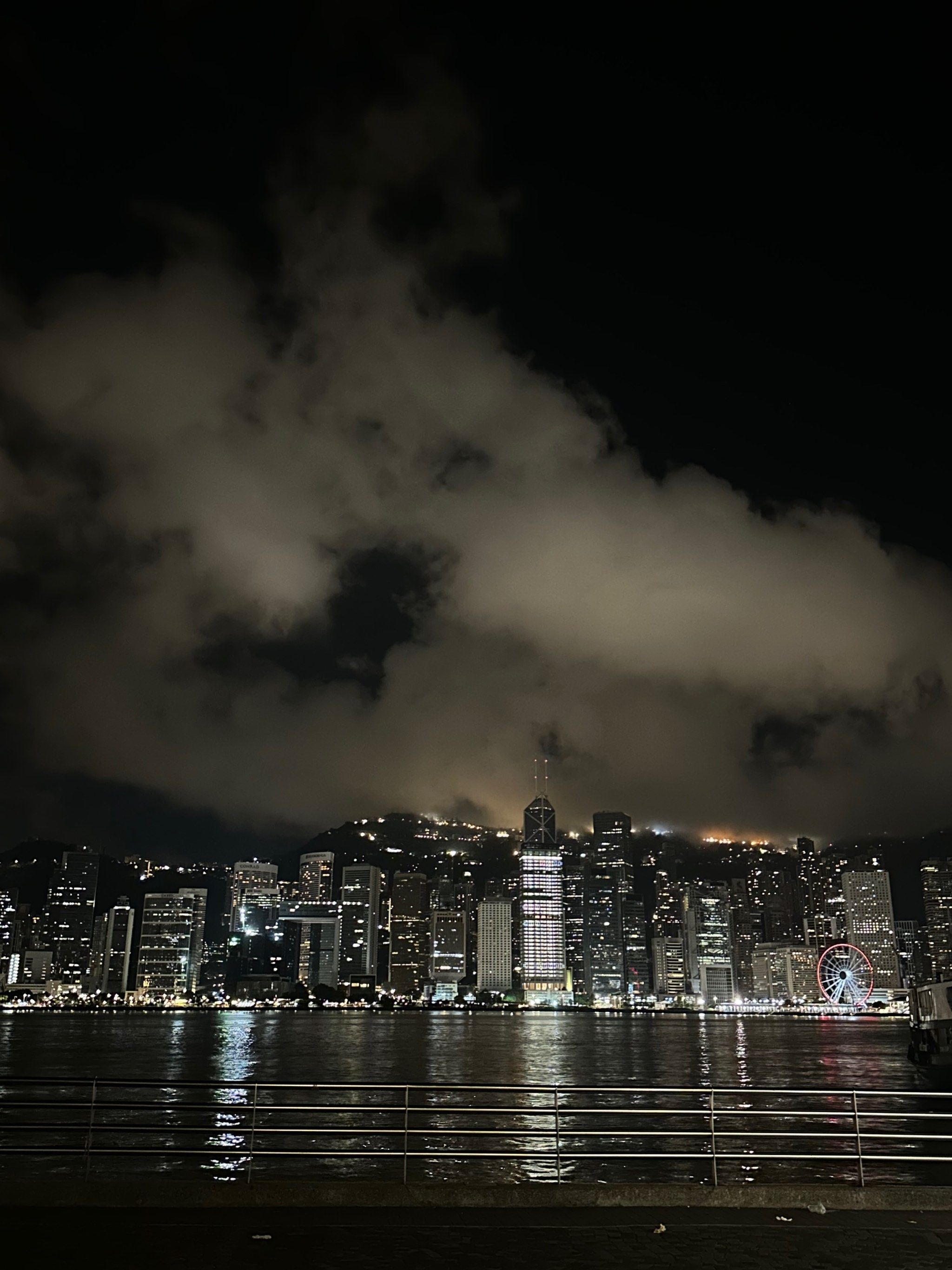 夜晚的维多利亚港