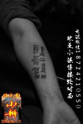 点击看大图 佳木斯纹身洗纹身花臂英文法文梵文图案图片-小辫刺青洗纹身