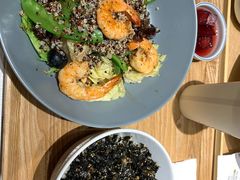板煎大虾沙拉配日式海苔饭-池奈·咖喱蛋包饭(熙地港店)