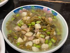 咸菜毛豆炒菱角-绍兴名菜馆(可乐路店)