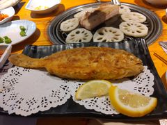 煎黄花鱼-唯成•韩国炭火烤肉 유성고기