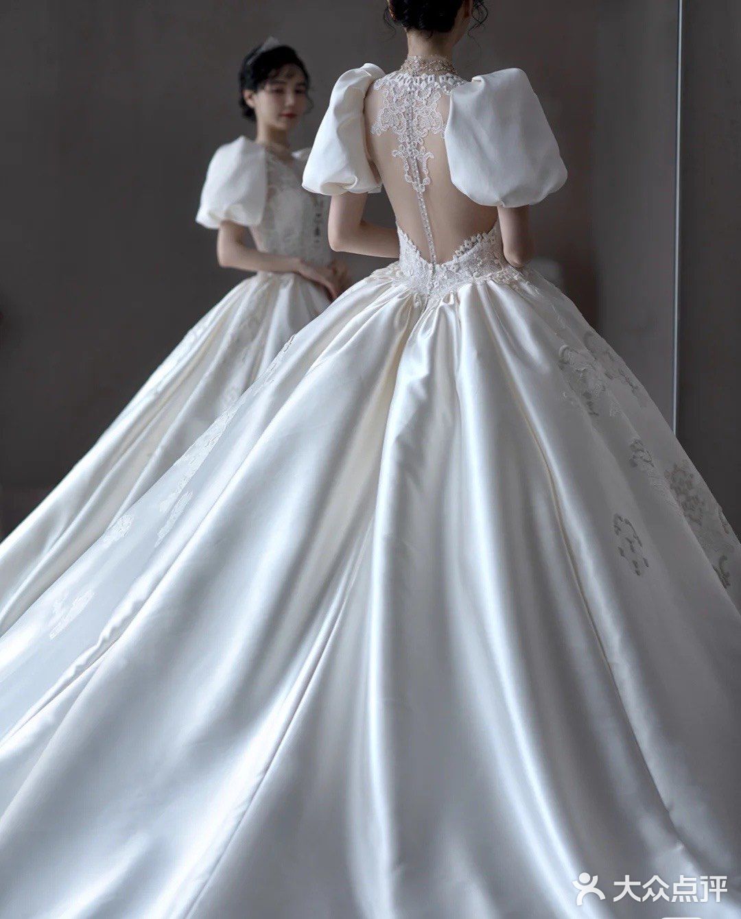 🤍🤍安利一万遍的缎面婚纱