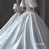 🤍🤍安利一万遍的缎面婚纱